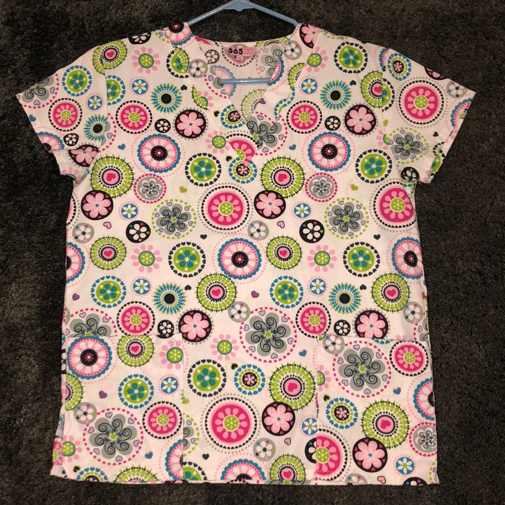 Scrub top, size XS. Worn Once.